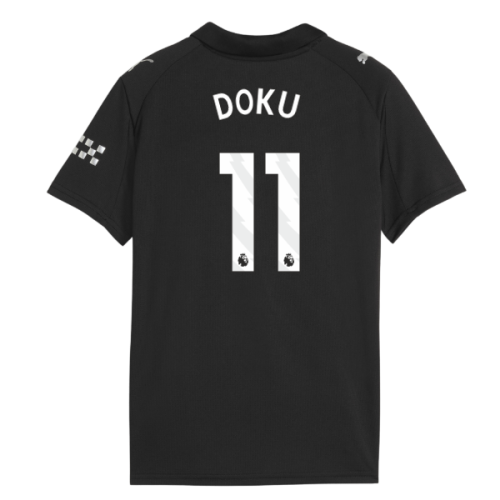 2025-2026 Man City Away Shirt (Kids) (Doku 11)