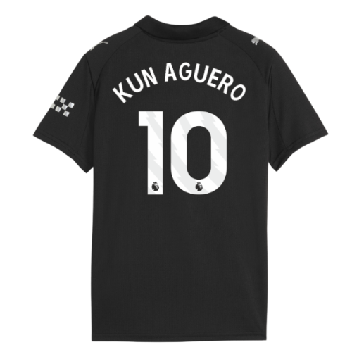 2025-2026 Man City Away Shirt (Kids) (Kun Aguero 10)