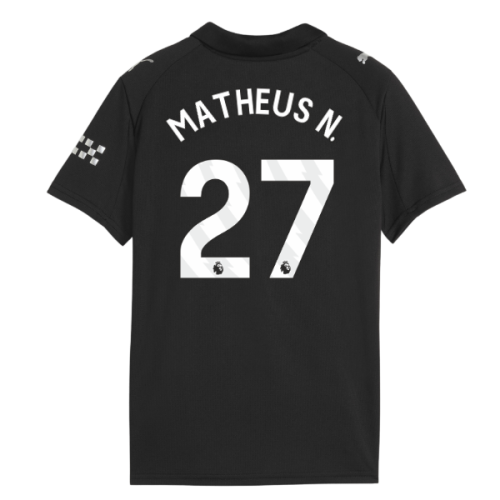 2025-2026 Man City Away Shirt (Kids) (Matheus N. 27)