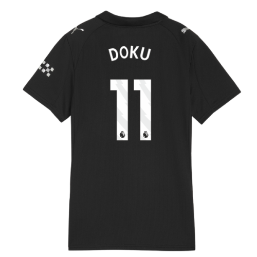 2025-2026 Man City Away Shirt (Womens) (Doku 11)