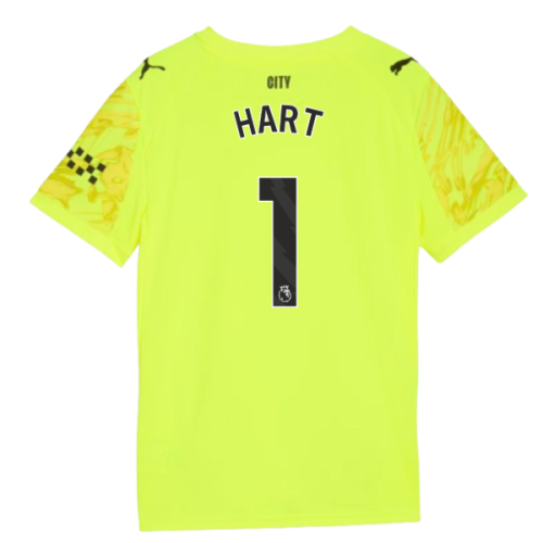 2025-2026 Man City Goalkeeper Third Shirt (Yellow) - Kids (Hart 1)