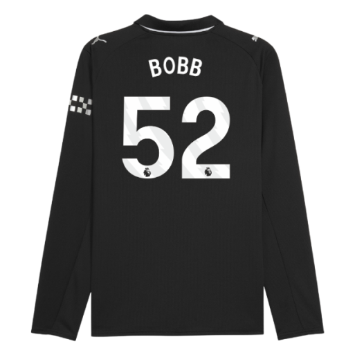 2025-2026 Man City Long Sleeve Away Shirt (Bobb 52)