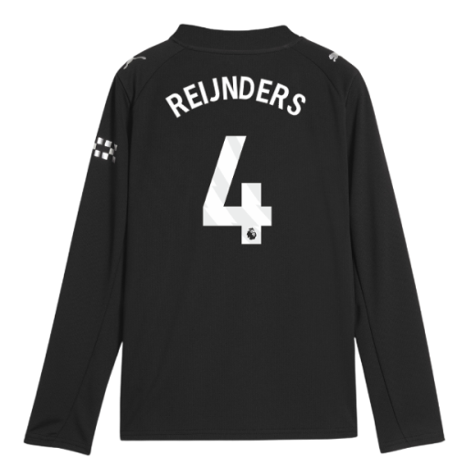 2025-2026 Man City Long Sleeve Away Shirt (Kids) (Reijnders 4)