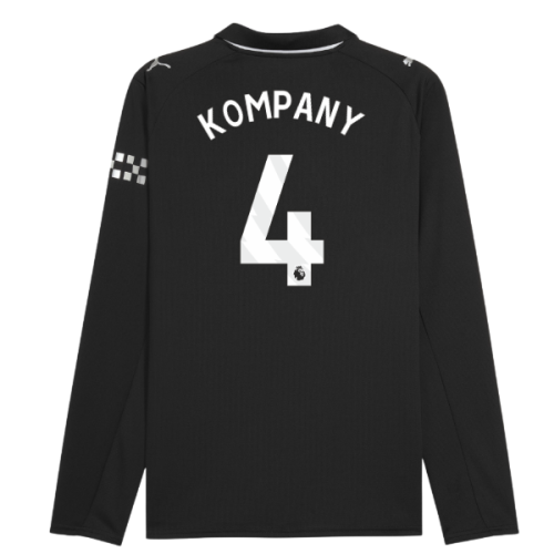 2025-2026 Man City Long Sleeve Away Shirt (Kompany 4)