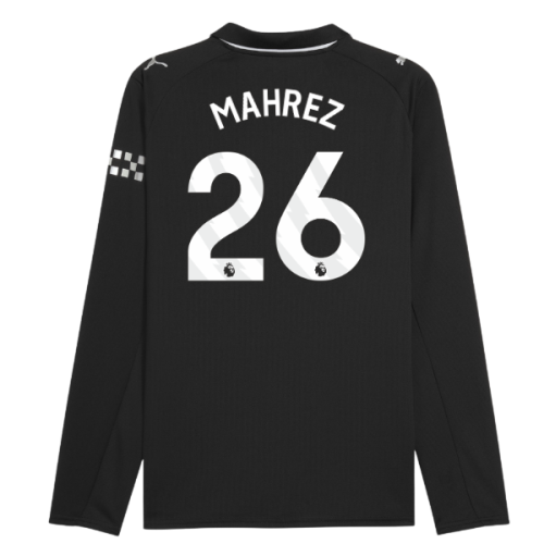 2025-2026 Man City Long Sleeve Away Shirt (Mahrez 26)