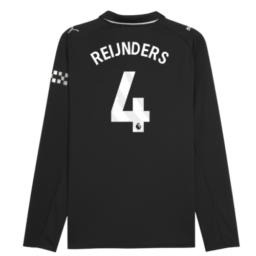 2025-2026 Man City Long Sleeve Away Shirt (Reijnders 4)