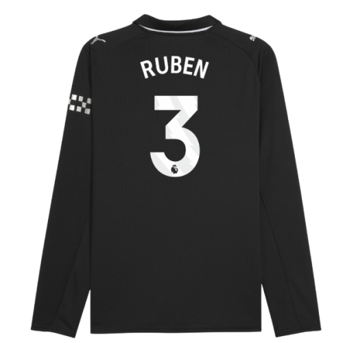 2025-2026 Man City Long Sleeve Away Shirt (Ruben 3)