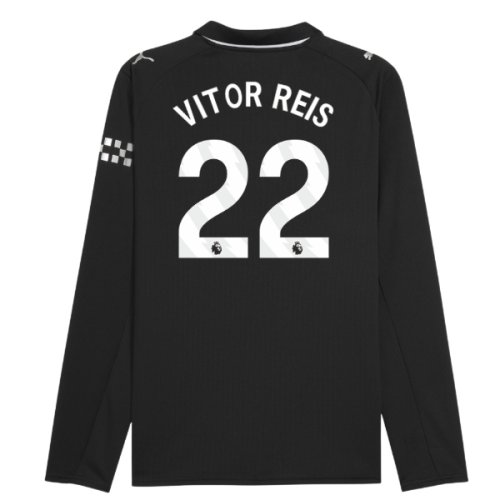2025-2026 Man City Long Sleeve Away Shirt (Vitor Reis 22)