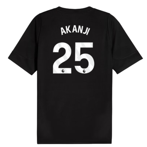 2025-2026 Man City Training Jersey (Black) (Akanji 25)