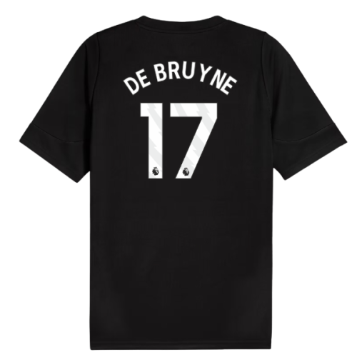 2025-2026 Man City Training Jersey (Black) (De Bruyne 17)