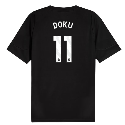 2025-2026 Man City Training Jersey (Black) (Doku 11)