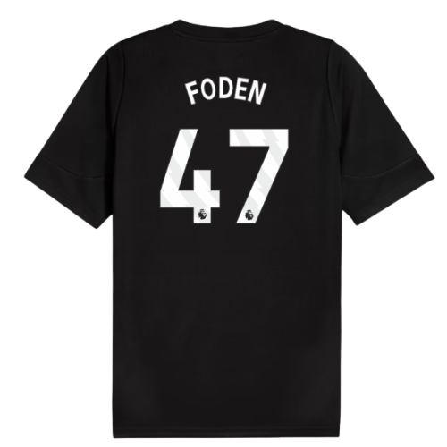 2025-2026 Man City Training Jersey (Black) (Foden 47)