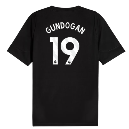 2025-2026 Man City Training Jersey (Black) (Gundogan 19)