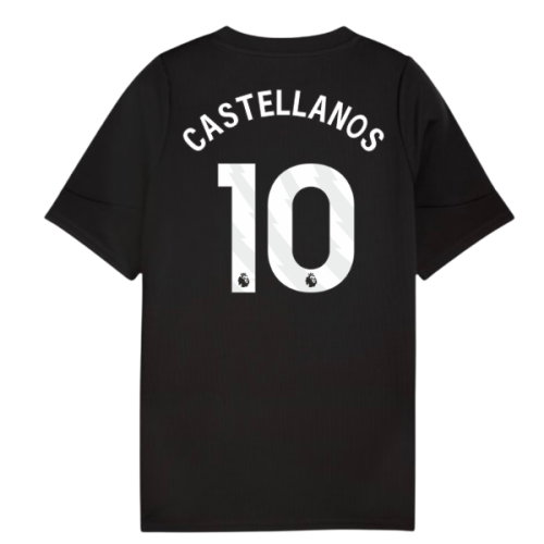 2025-2026 Man City Training Jersey (Black) - Kids (Castellanos 10)