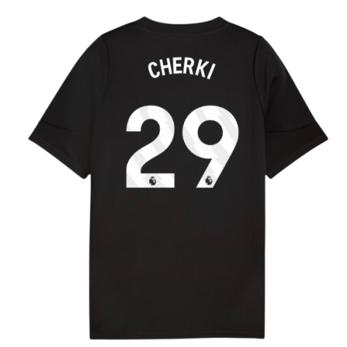 2025-2026 Man City Training Jersey (Black) - Kids (Cherki 29)
