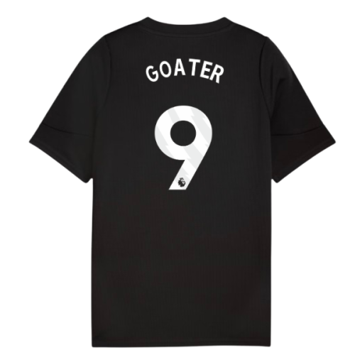 2025-2026 Man City Training Jersey (Black) - Kids (Goater 9)