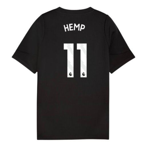 2025-2026 Man City Training Jersey (Black) - Kids (Hemp 11)