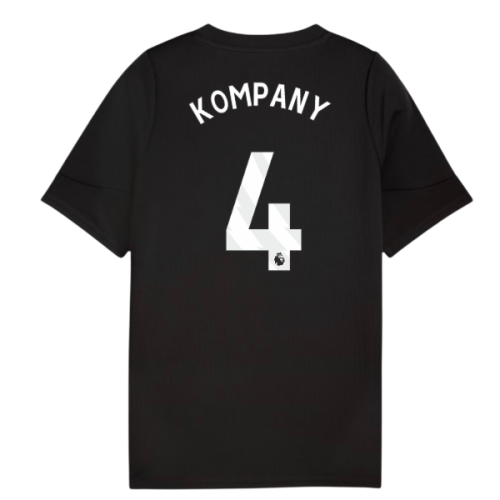 2025-2026 Man City Training Jersey (Black) - Kids (Kompany 4)