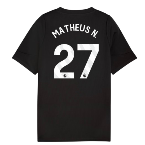 2025-2026 Man City Training Jersey (Black) - Kids (Matheus N. 27)