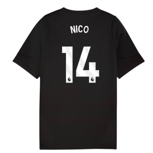 2025-2026 Man City Training Jersey (Black) - Kids (Nico 14)