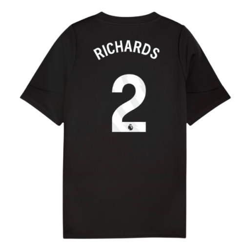 2025-2026 Man City Training Jersey (Black) - Kids (Richards 2)