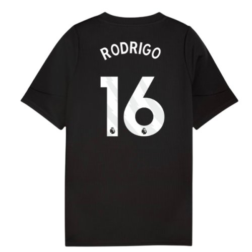 2025-2026 Man City Training Jersey (Black) - Kids (Rodrigo 16)