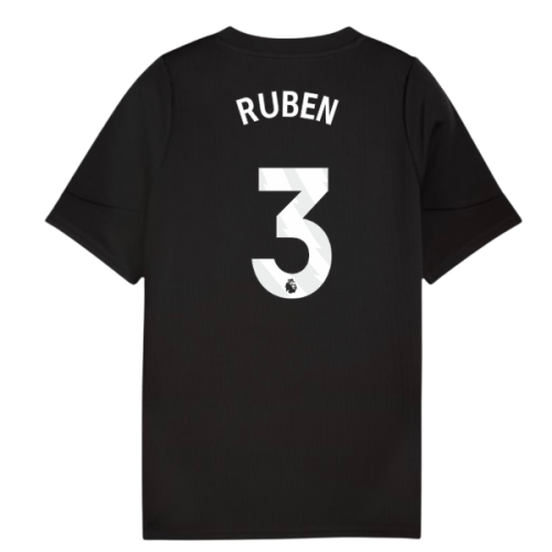2025-2026 Man City Training Jersey (Black) - Kids (Ruben 3)