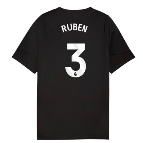 2025-2026 Man City Training Jersey (Black) - Kids (Ruben 3)