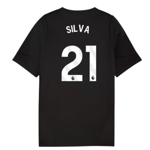 2025-2026 Man City Training Jersey (Black) - Kids (Silva 21)