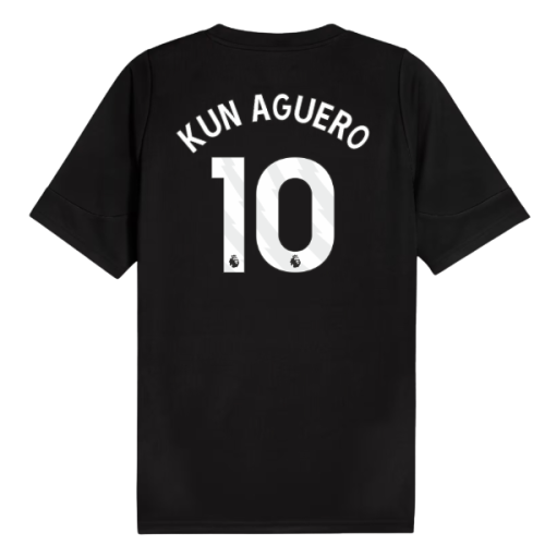 2025-2026 Man City Training Jersey (Black) (Kun Aguero 10)
