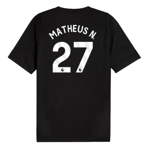 2025-2026 Man City Training Jersey (Black) (Matheus N. 27)