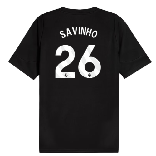 2025-2026 Man City Training Jersey (Black) (Savinho 26)