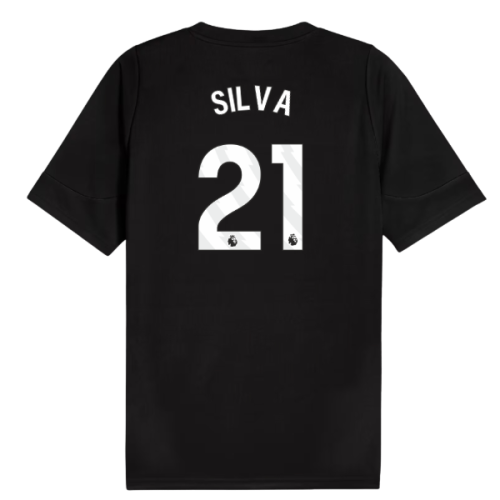 2025-2026 Man City Training Jersey (Black) (Silva 21)
