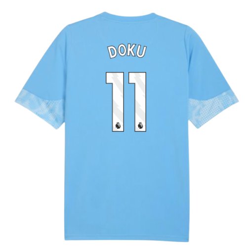 2025-2026 Man City Training Jersey (Light Blue) (Doku 11)