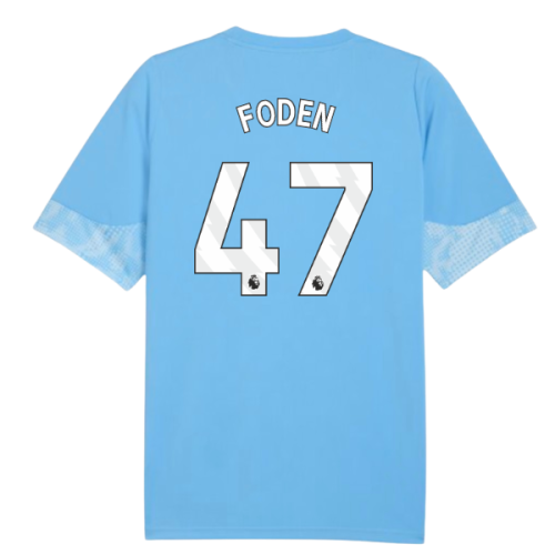2025-2026 Man City Training Jersey (Light Blue) (Foden 47)