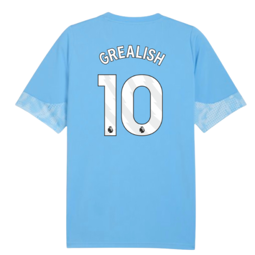 2025-2026 Man City Training Jersey (Light Blue) (Grealish 10)