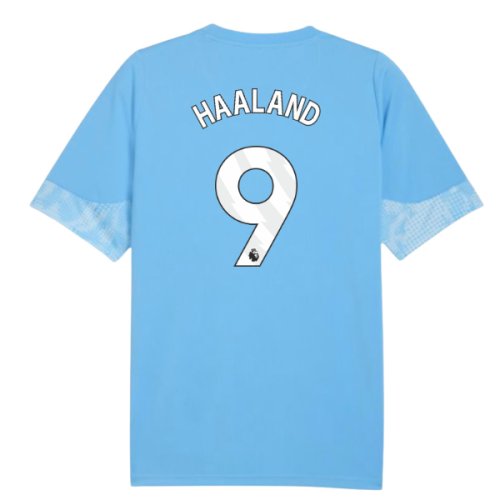 2025-2026 Man City Training Jersey (Light Blue) (Haaland 9)