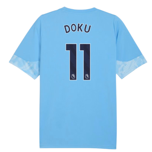 2025-2026 Man City Training Jersey (Light Blue) - Kids (Doku 11)