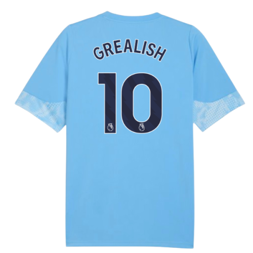 2025-2026 Man City Training Jersey (Light Blue) - Kids (Grealish 10)
