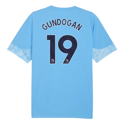 2025-2026 Man City Training Jersey (Light Blue) - Kids (Gundogan 19)