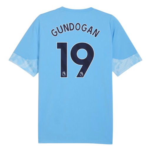2025-2026 Man City Training Jersey (Light Blue) - Kids (Gundogan 19)