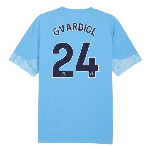 2025-2026 Man City Training Jersey (Light Blue) - Kids (Gvardiol 24)