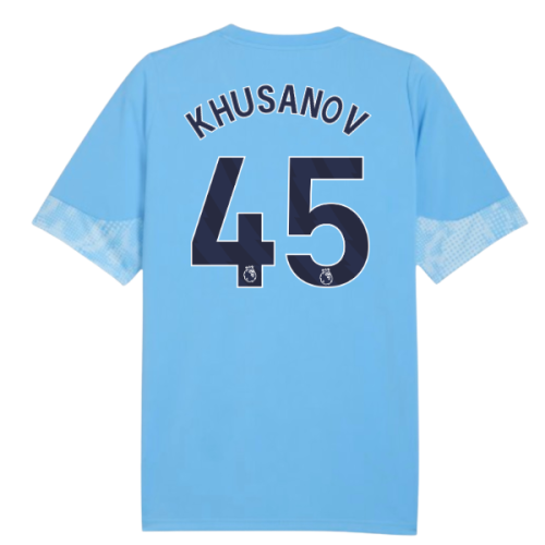 2025-2026 Man City Training Jersey (Light Blue) - Kids (Khusanov 45)