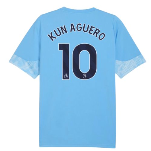 2025-2026 Man City Training Jersey (Light Blue) - Kids (Kun Aguero 10)