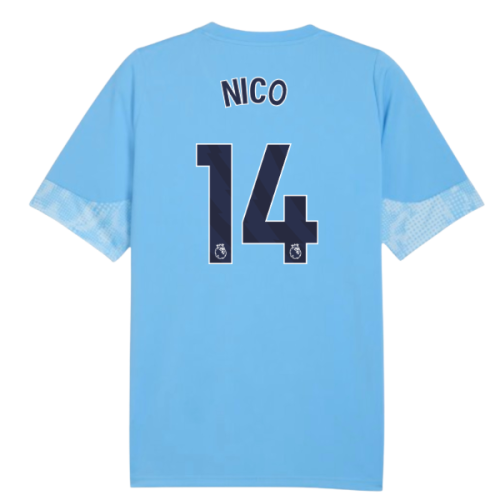 2025-2026 Man City Training Jersey (Light Blue) - Kids (Nico 14)