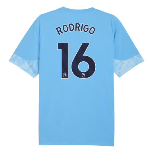2025-2026 Man City Training Jersey (Light Blue) - Kids (Rodrigo 16)