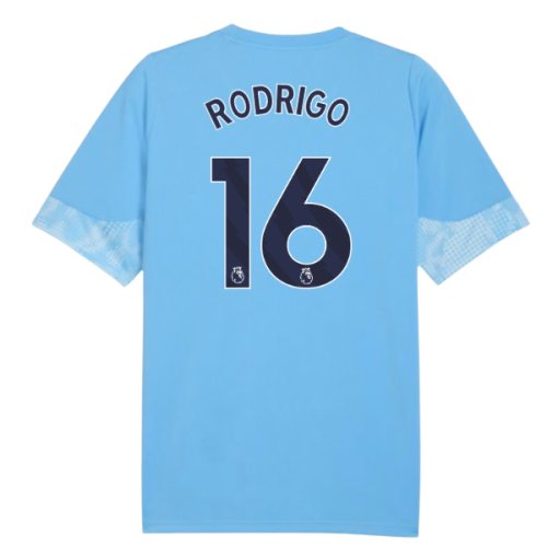 2025-2026 Man City Training Jersey (Light Blue) - Kids (Rodrigo 16)