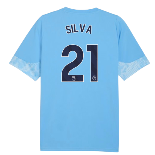 2025-2026 Man City Training Jersey (Light Blue) - Kids (Silva 21)