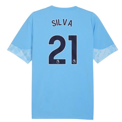 2025-2026 Man City Training Jersey (Light Blue) - Kids (Silva 21)