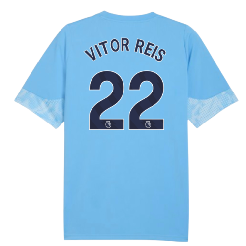 2025-2026 Man City Training Jersey (Light Blue) - Kids (Vitor Reis 22)